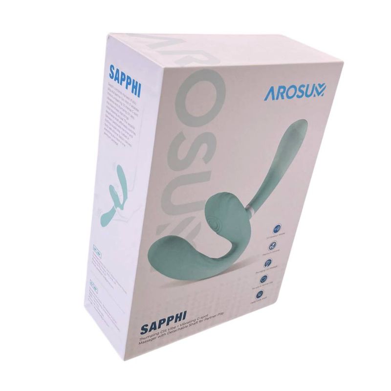 Sapphi Detachable Strapless Strap-on Double Vibrator by Arosum > Dildos > Strapless Strap Ons