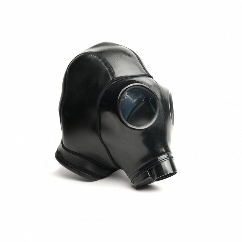 Neoprene Gas Mask Hood – 2mm Smoothskin Sensory Deprivation Hood Black > Bondage Gear > Bondage Hoods