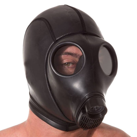 Neoprene Gas Mask Hood – 2mm Smoothskin Sensory Deprivation Hood > Bondage Gear > Bondage Hoods