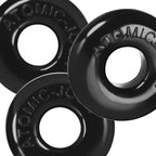 Ringer Max 3-Piece Cock Ring Set (Black) – Thick, Strong, Stretchy Cock Rings > Cock Ring > Sets
