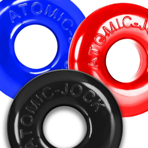 Ringer Max Three Piece Multi Colour Cockring Set Multi Cockrings