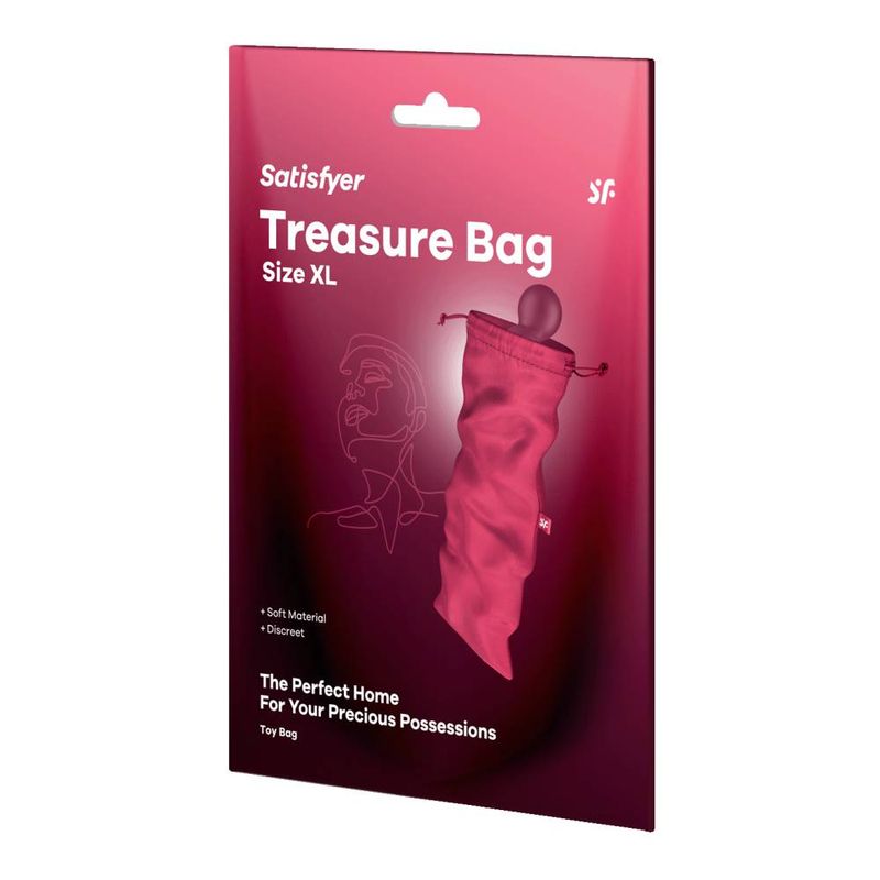 Satisfyer Treasure Bag Extra Large Pink Toy Storage Bag > Essentials > Toy Storage
