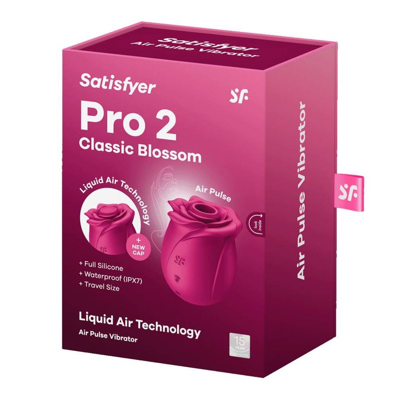 Satisfyer Pro 2 Classic Blossom – Air Pulse Silicone Vibrator > Sex Toys For Ladies > Rose Stimulators