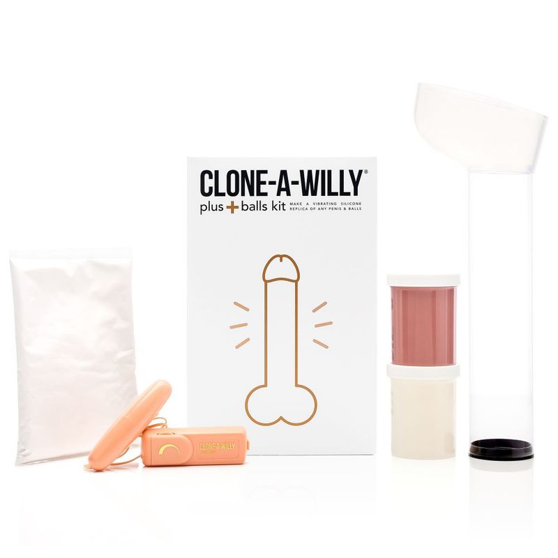 Clone-A-Willy Plus Balls Kit Medium Skin Tone – Penis Casting Kit Medium Skin Tone > Dildos > Mould Your Own Kits Main image