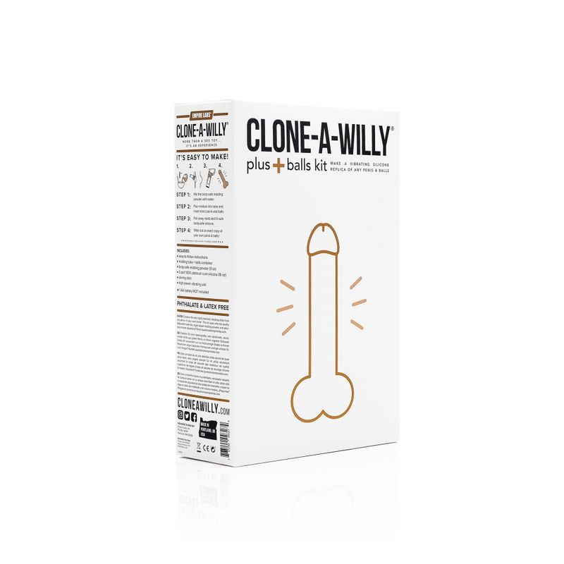 Clone a Willy Plus Balls Kit Deep Skin Tone Vibrating Silicone Replica > Dildos > Mould Your Own Kits