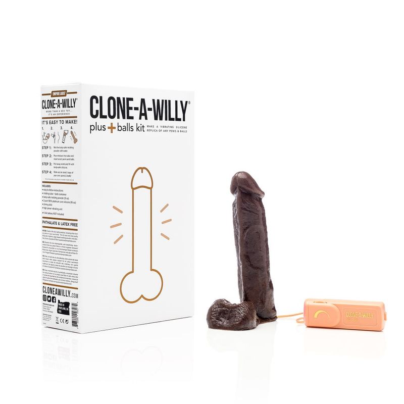 Clone a Willy Plus Balls Kit Deep Skin Tone Vibrating Silicone Replica > Dildos > Mould Your Own Kits