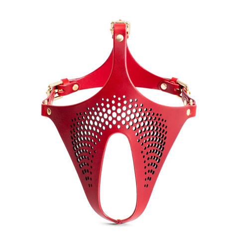 Ex Machina Genuine Leather Red Mask for Role Play and Costume Default Title Masks