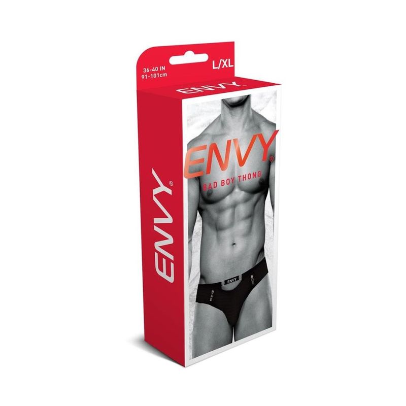 Envy Bad Boy Thong (Black) – Slim Lingerie Thong > Clothes > Mens Thongs