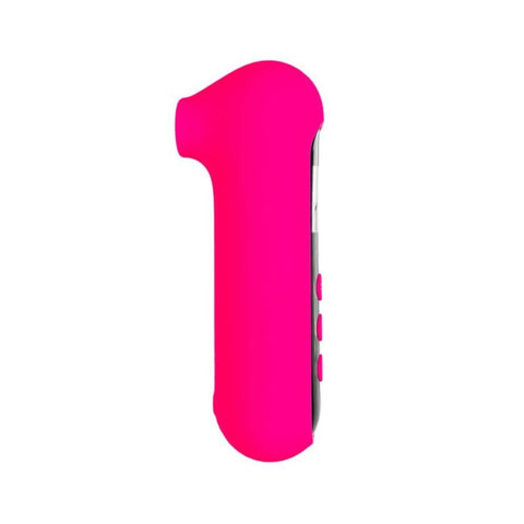 eroTeq Vacuum-Wave Clitoral Vibrator Molette Pink 13cm Suction Stimulator