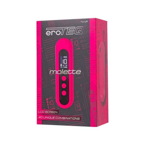 eroTeq Vacuum-Wave Clitoral Vibrator Molette Pink 13cm Suction Stimulator