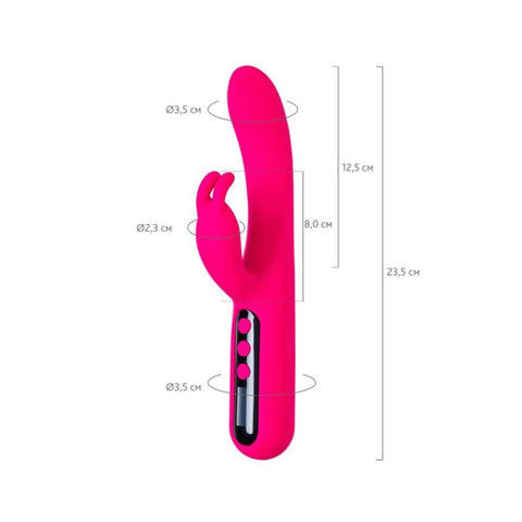 eroTeq G-Spot Rablock Rabbit Vibrator Pink 23.5cm Long VIBRATORS-RABBIT-MULTI