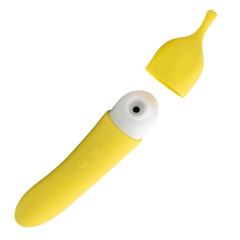 Banana Cream Yellow – G-Spot and Air Pulse Vibrator > Sex Toys For Ladies > Air Pulsation