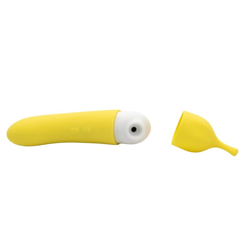 Banana Cream Yellow – G-Spot and Air Pulse Vibrator > Sex Toys For Ladies > Air Pulsation