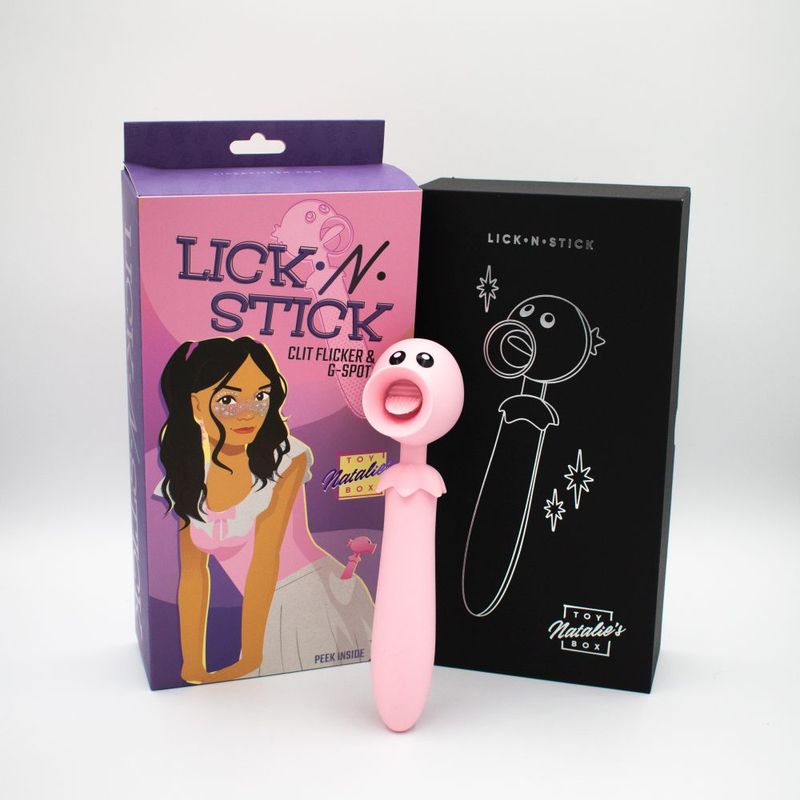 Lick n Stick Pink Clit Flicker and G-Spot Vibrator Toy > Vibrators > Finger Vibrators Main image