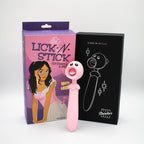 Lick n Stick Pink Clit Flicker and G-Spot Vibrator Toy > Vibrators > Finger Vibrators