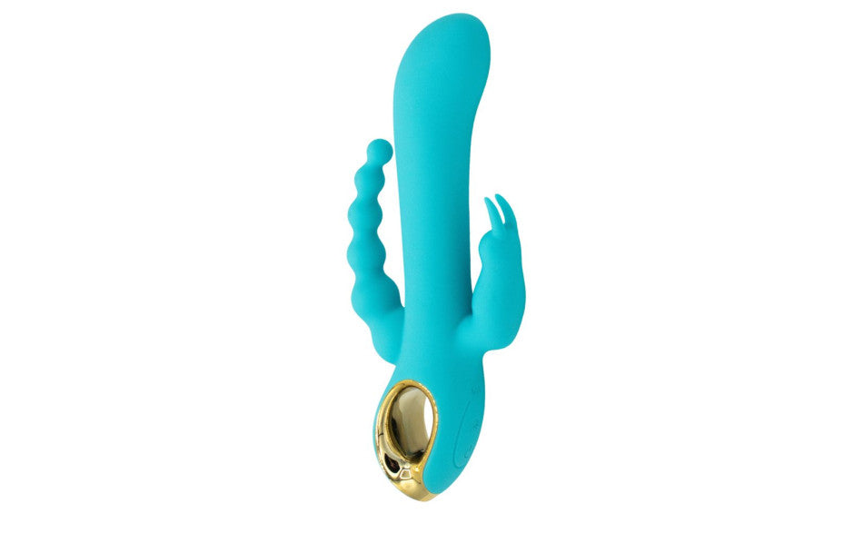Mighty Magic Clit, G-Spot & Anal Vibrator Blue VIBRATORS-RABBIT-MULTI