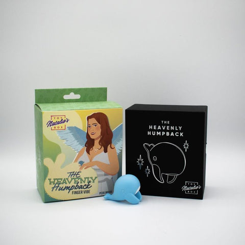 Heavenly Humpback Finger Bullet Vibrator Compact Blue Design Finger Stimulator