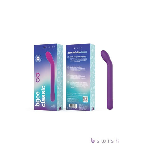Bgee Infinite Classic Purple Waterproof Vibrator 7 Inch Vibrators