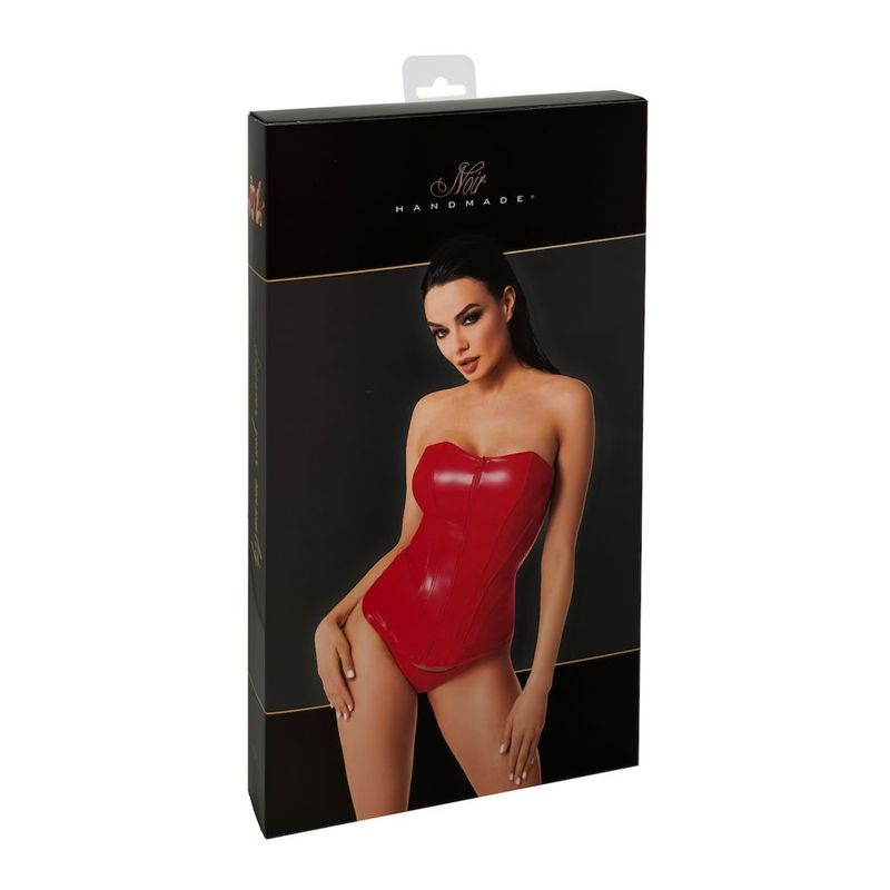 Mysteria Corset Red - Strapless Design Bodystocking