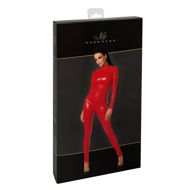Orgia Overall Red Jumpsuit Womens Latex