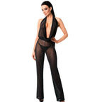 Luminara Overall – Lightweight Sheer Sparkling Jumpsuit Black Small > Clothes > Bodies and Playsuits