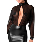 Opium Mini Dress – Sheer Mesh Top Stretchy Power Wetlook Lingerie > Clothes > Dresses and Chemises