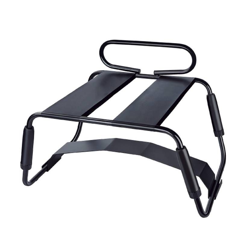 Adjustable Sex Chair with Handle and Dildo Arch Bridge – Height Adjustable Seat Black > Sex Toys > Sex Furniture Main image