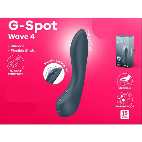Satisfyer G-Spot Wave 4 Waterproof Sex Toy 8.5 Inches Default Title STIMULATORS