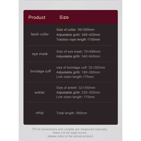 8 Pc Deluxe Bondage Play Kit Burgundy Gold Set for Couples BONDAGE-KITS
