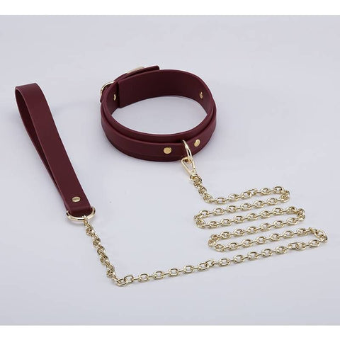 8 Pc Deluxe Bondage Play Kit Burgundy Gold Set for Couples BONDAGE-KITS
