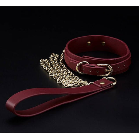8 Pc Deluxe Bondage Play Kit Burgundy Gold Set for Couples BONDAGE-KITS