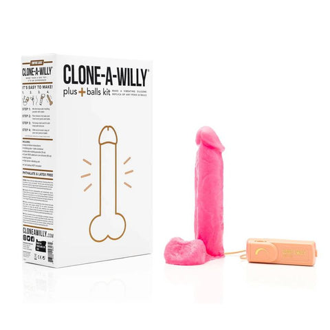 Clone a Willy Plus Balls Kit Hot Pink Vibrating Silicone Replica > Realistic Dildos and Vibes > Mould your own kits