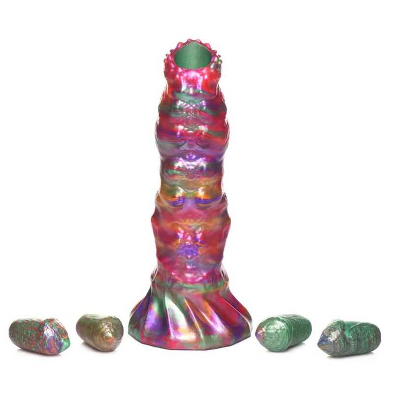 Creature Cocks Larva Silicone Ovipositor Dildo with Eggs – Textured Large Silicone 8.2 inch > Dildos > Fantasy