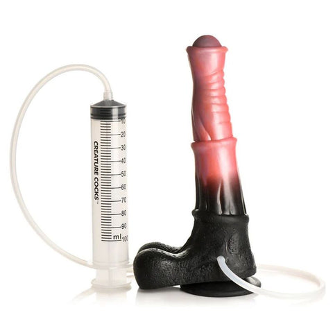 Creature Cocks Centaur Explosion (Pink/Black) – 24.5 cm Squirting Fantasy Dildo Coloured > Dildos > Fantasy