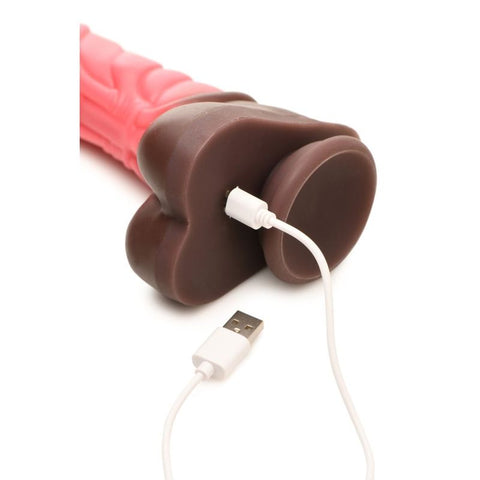 Deluxe Centaur Thrusting & Vibrating Silicone Dildo 9.5 Inch Fantasy Dongs