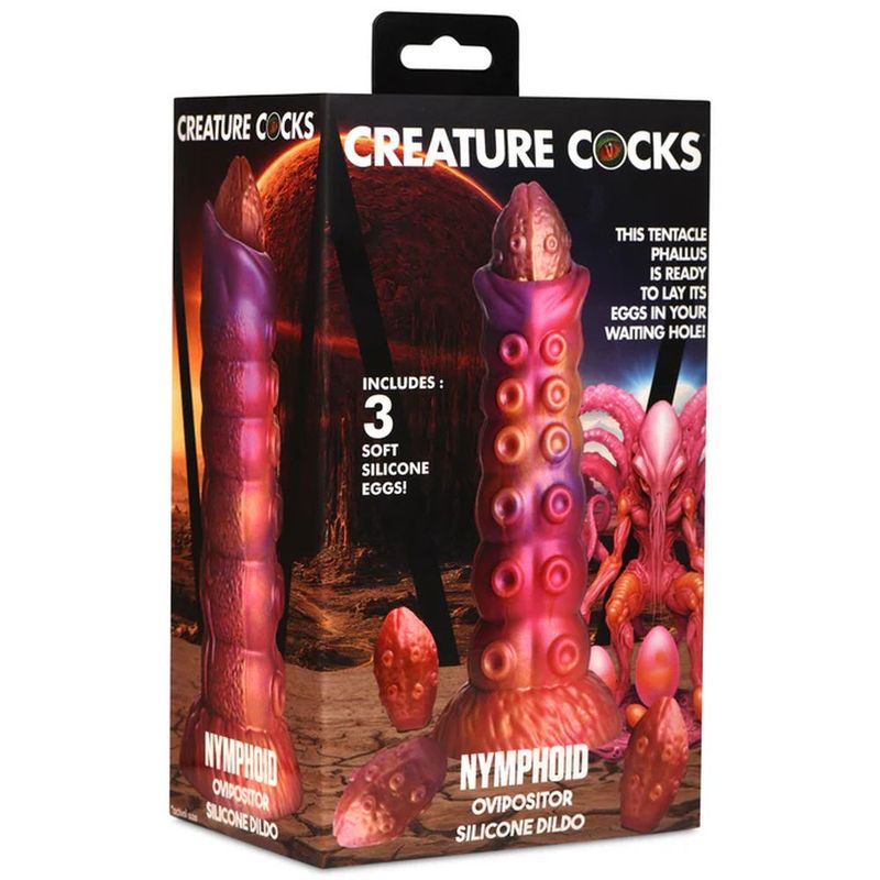Nymphoid Ovipositor Silicone Dildo 6.5 Inches Long Fantasy Dongs