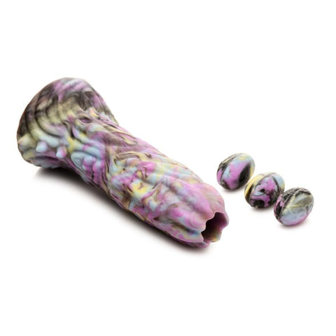 Dragon Spawn Dragon Ovipositor (Multicolor) – Silicone Dildo with Eggs 6 inch > Dildos > Fantasy
