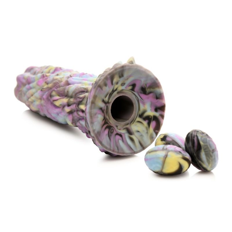 Dragon Spawn Dragon Ovipositor (Multicolor) – Silicone Dildo with Eggs 6 inch > Dildos > Fantasy