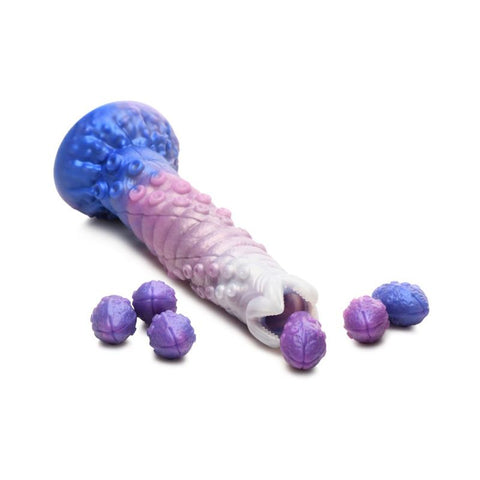 Tenta-Queen Ovipositor Silicone Dildo with Eggs 11.5 Inch Fantasy Dongs