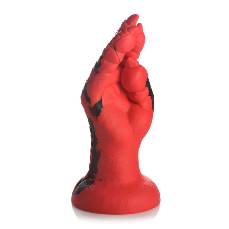 Demon Claw Fisting Silicone Dildo with Scales and Claws for Unique Pleasure Red