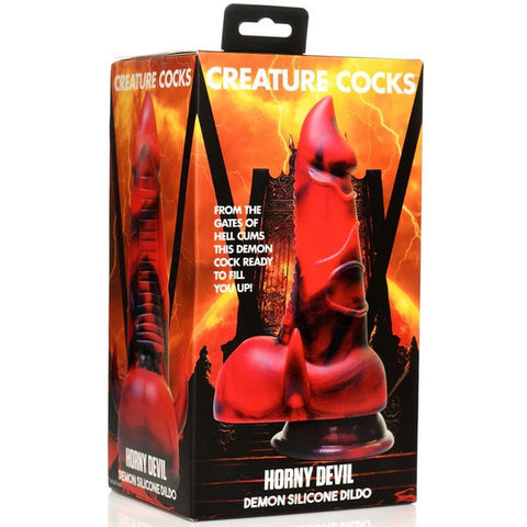 Creature Cocks Horny Devil Demon Silicone Dildo 7.5 Inch Fantasy Dongs
