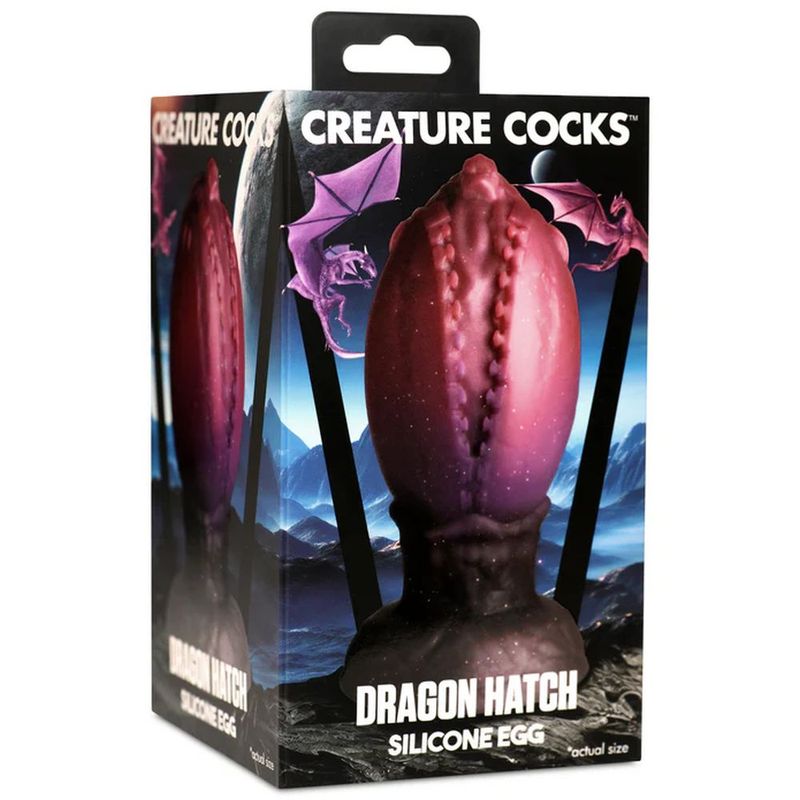 Creature Cocks Dragon Hatch (Dark Red) – Silicone Dildo 5.3 Inches Long > Dildos > Fantasy