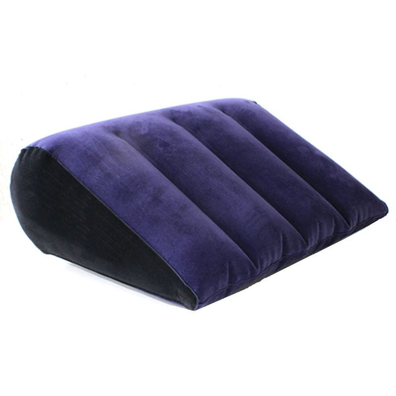 Inflatable Sex Positioning Triangular Cushion Blue > Sex Toys > Sex Positioners