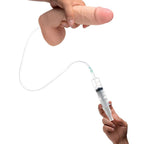 Squirting Dildo 9 Inch Dual-Density with Syringe Attachment – Lifelike Dildo > Dildos > Squirting Dildos