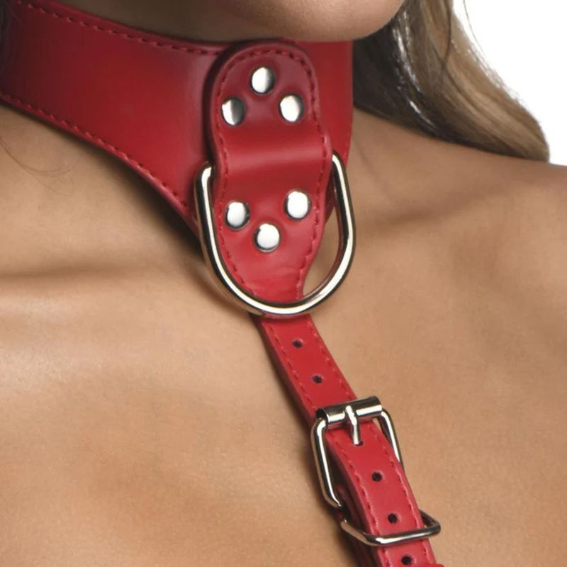 Red Female Chest Harness Size S/M > Clothes > Womens Harnesses