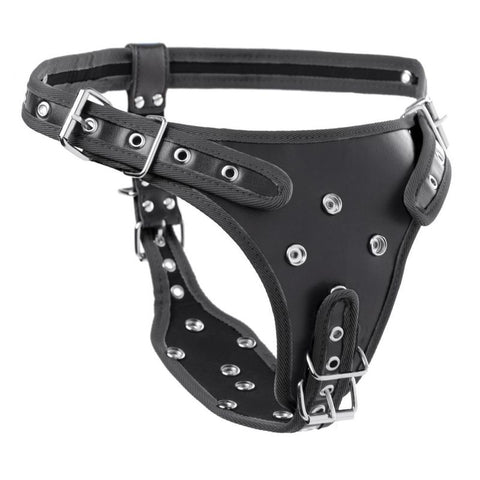Double Penetration Strap On Harness With Three Detachable Dildos STRAP-ONS