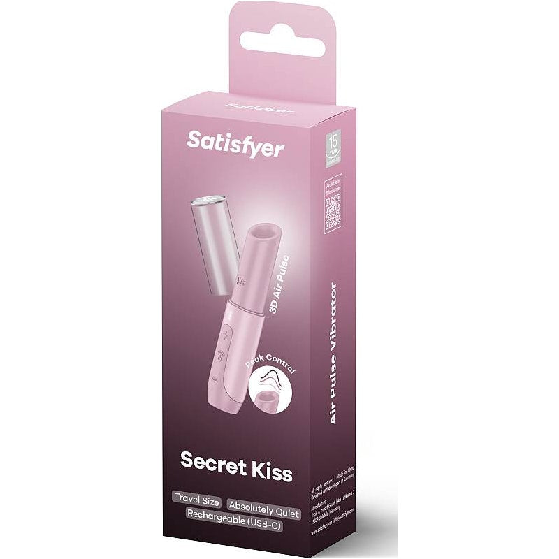 Satisfyer Secret Kiss Mini Clitoral Massager for Travel Default Title STIMULATORS