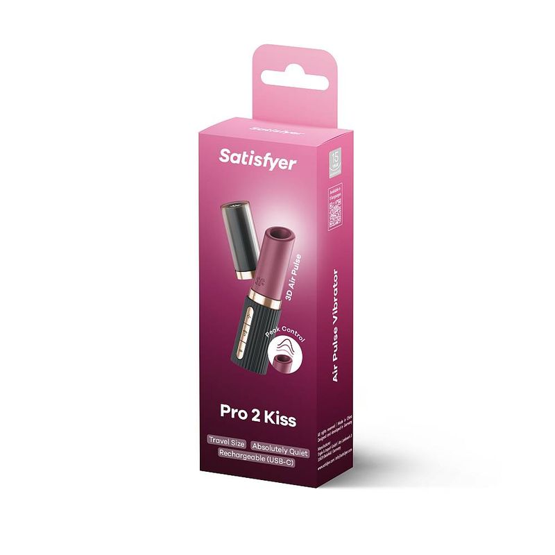 Satisfyer Pro 2 Kiss Mini Clitoral Massager Default Title > Vibrators > Ladies > Clitoral Vibrators and Stimulators