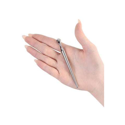 Silver Metal Needle Urethral Plug 10cm for Pleasure Sounding Rods