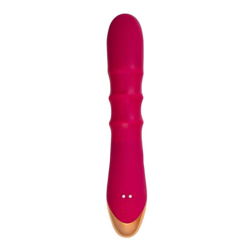 JOS Tenty Velvet Silicone Rechargeable Rabbit Vibrator with Moving Shaft Rings > Vibrators > Ladies > Rabbit